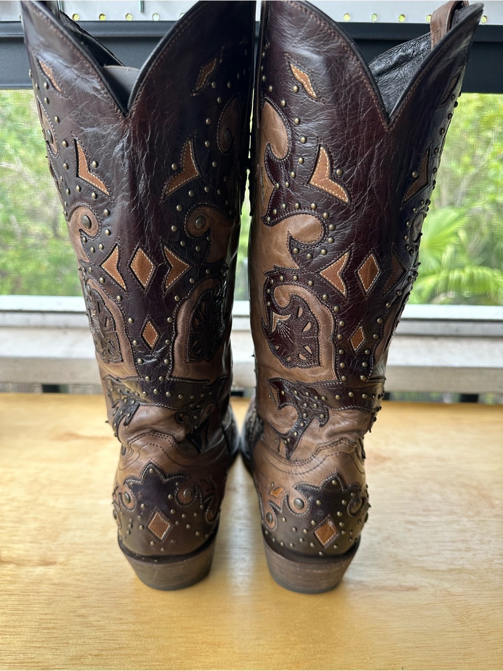 Lucchese 1883 Fiona M5015 Studded Leather Cowgirl Boots 9.5B NWOB - Picture 4 of 6